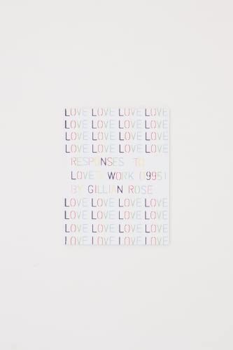 Responses To Love's Work (1995) By Gillian Rose Richard Porter - Image 7