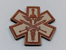 Tactical EMS  Spartan Patch Tan