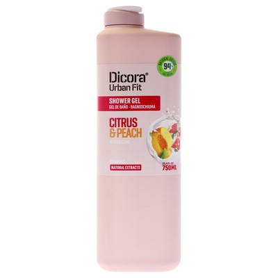 Shower Gel - Citrus and Peach by Dicora Urban Fit for Unisex - 25.4 oz Shower Ge