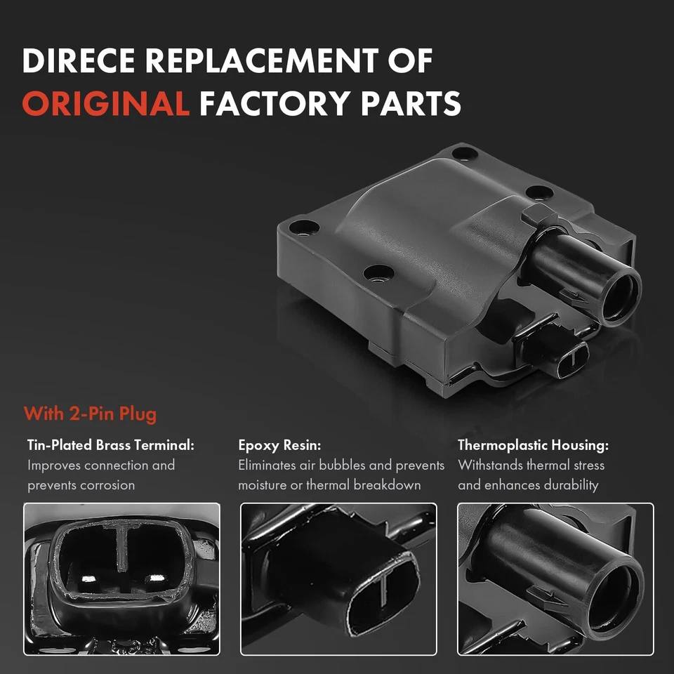 New 2x Ignition Coils & 8x Iridium Spark Plugs & 10x Wires for Lexus LS400 SC400 - Image 3 of 4