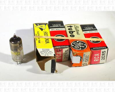 Assorted Brands 2ER5 Vacuum Tubes NOS Lot Of 4 +Box