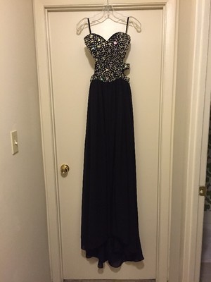 red high low formal dress Primavera Couture 3799 Red Prom Dress Size 000 Long Beaded Gown Sequin Ruffle main image 0