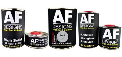 FÜR Ford 2I Moondust Silver Metallic Autolack Grundierung Klarlack 3,7L Set