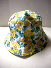 Kids Bucket Hats, One Size, Sunflower Design, Reversible, Brand New