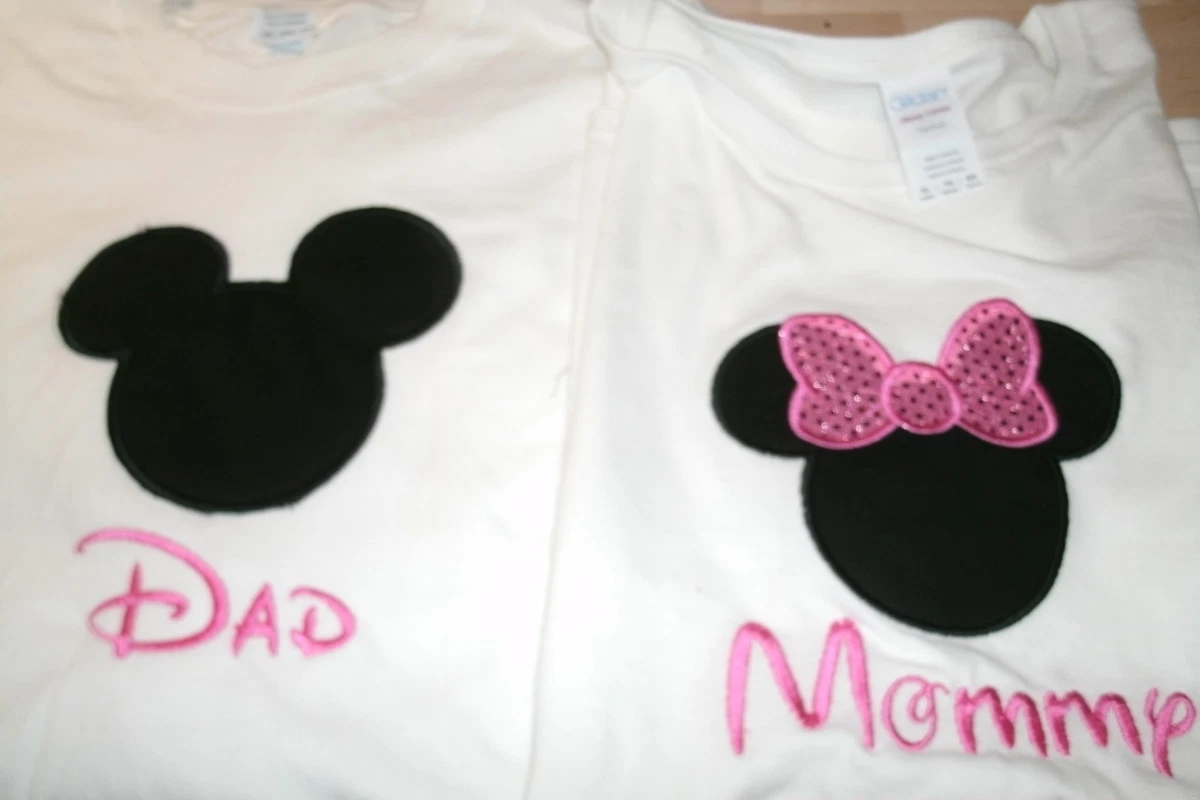 Mickey OR Minnie Disney Mouse Ears Personalized Shirt ONLY ONE