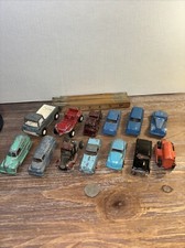 Lot Of 13 Vintage Tootsie Toys Trucks, Cars And Jeeps Die Cast