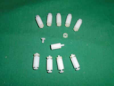 Nylon Insulating Stand-Offs With Nylon Screws and Nuts Quantity of !0 (Ten) 