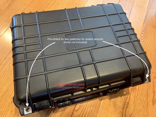 Large Black IP65 Waterproof Storage Travel Case for Graded Card Slab Holders NEW - Picture 9 of 12