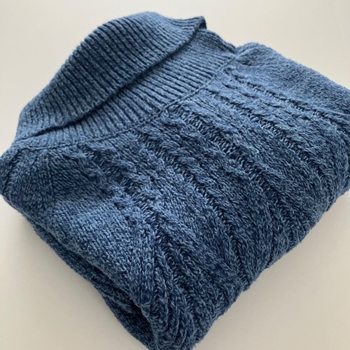 Sundance Womens Mountainview Fisherman Cable Turtleneck Sweater Blue Size XL - Picture 3 of 8