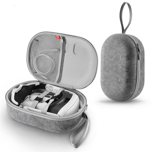 Carrying Case for Meta Quest 3 VR Headset Elite Head Strap Accessories Hard Case - Afbeelding 11 van 18