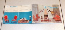 Mobili mini bambole SERIE MANOLA CATALOGO SALOTTO Brochure depliant