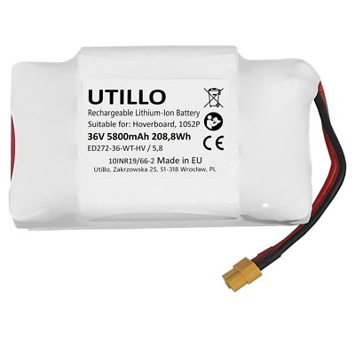 5,8Ah 36V Akku für Jetech JT-BC200-09 JT-BC201 Segways Razor  5800 mAh