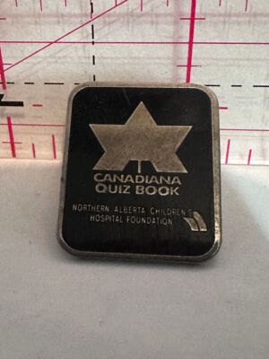 Canadiana Quiz Book Logo Northern Alberta Children's Hospital   Lapel Pin
