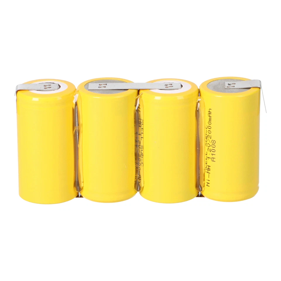 4er Reihe Akku Sub-C 2000mAh 4,8V NiMH mit Lötfahne - Bild 4 von 4