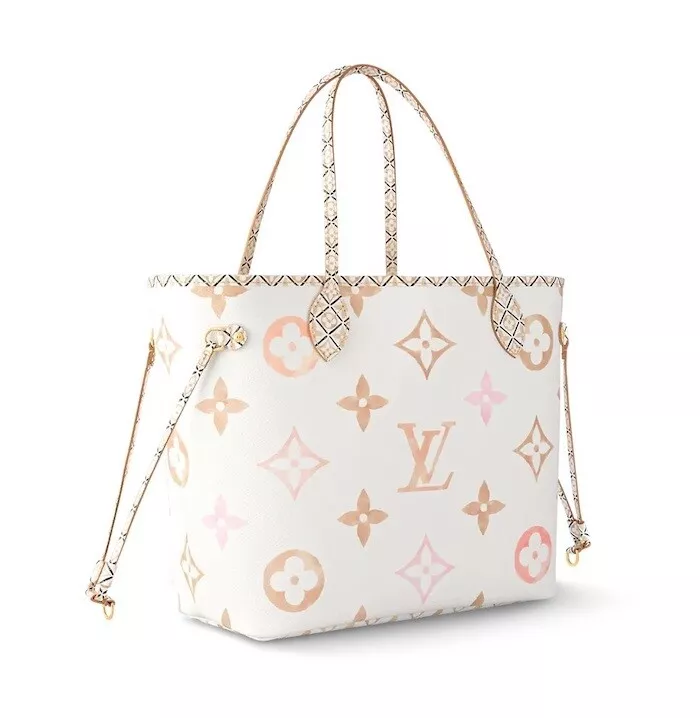 LOUIS VUITTON Neverfull MM By the Pool Tote Bag M22979 Blue Monogram C -  MyDesignerly