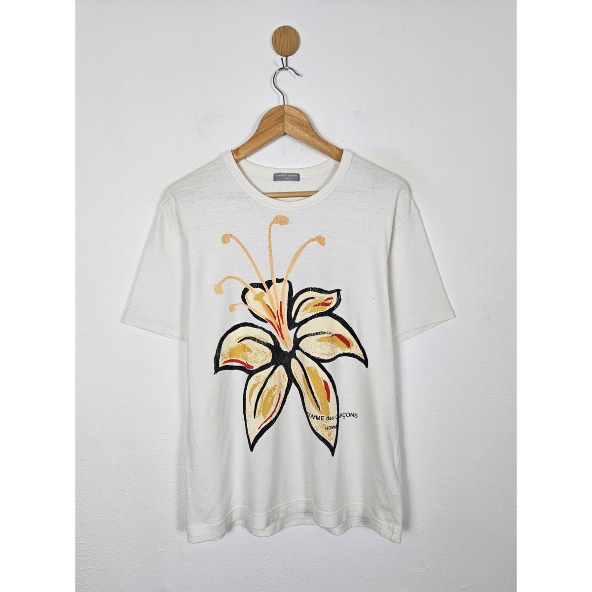 超希少comme des garçon homme plusフラワー刺繍シャツ Comme des Garcons Homme CDG Flower shirt | eBay