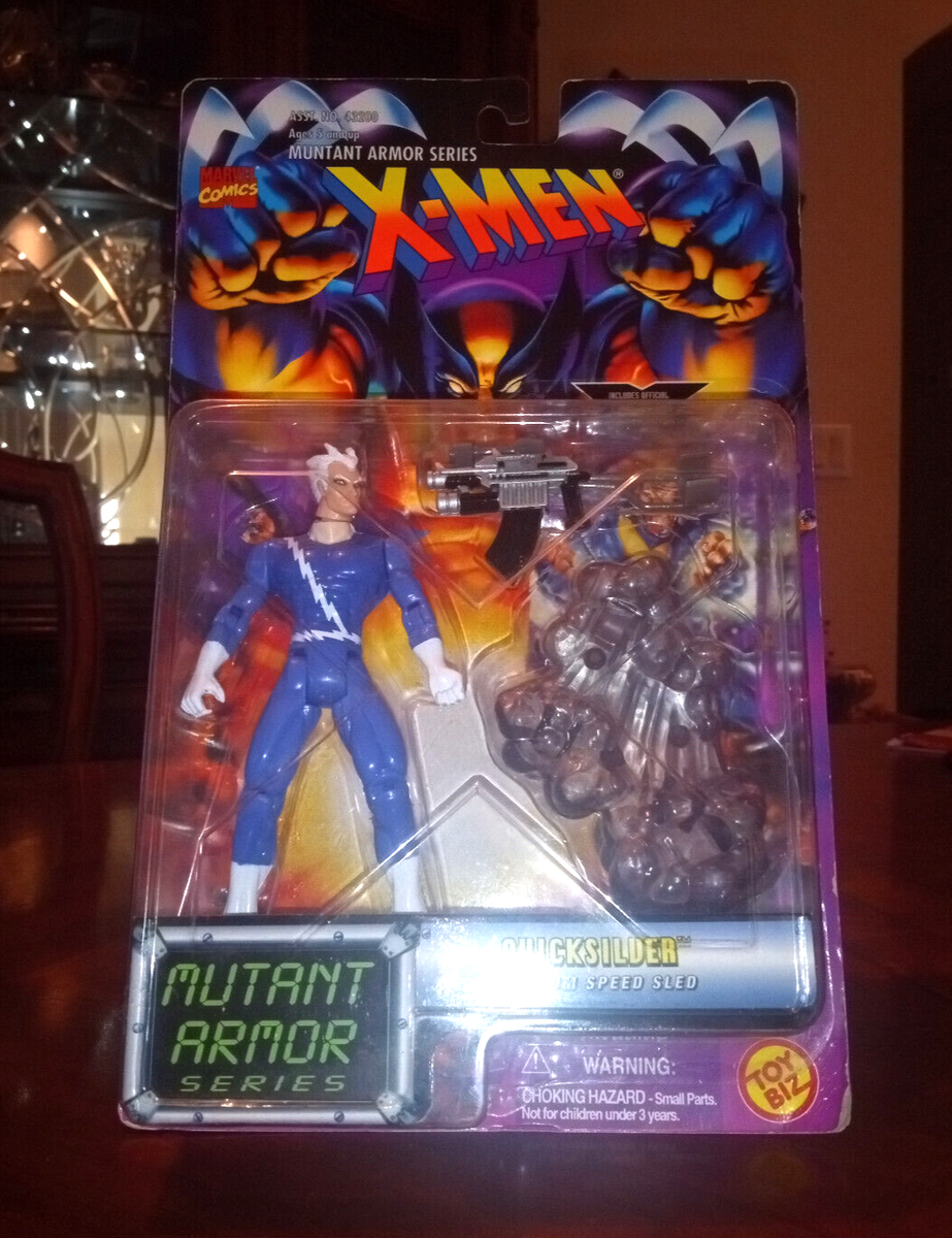 Marvel X-Men Mutant Armor Series QUICKSILVER Toy Biz 1996 NEW