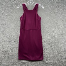 Jack Dress Women's Small Plum Sleeveless Criss Cross Back Pencil Dress Size S