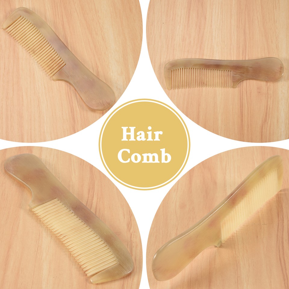 Professional Beauty Ox Horn Hair Comb Brush Spa Massage Salon A7W99598