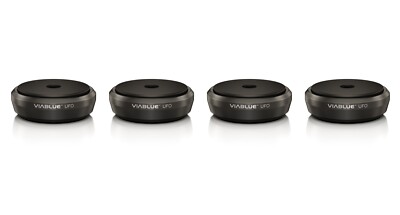 4 x Viablue UFO XL Absorber schwarz 50320 Vibrationsdämpfer 300 Kg je Set