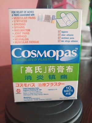 medicated plaster for relief Pain of aches & Pains associated, 10 sheets x 5 box