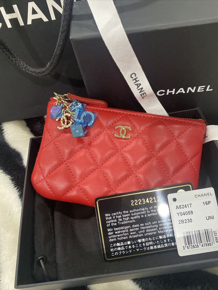 CHANEL 16P Lucky Casino Charms Mini O-Case Beauty CC CHANEL 16P Lucky Casino Charms Mini O-Case Beauty CC