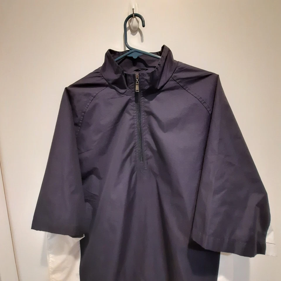 Orlimar Para Hombres Azul Marino Blanco Golf PGA Rendimiento Ciclón Viento Camisa Chaqueta Pullover L Foto 3 de 4