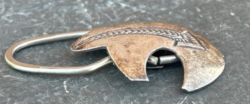 SCHLÜSSELRING INDIANER NAVAJO STERLING BÄR SIGNIERT BK 17 GRAMM 2 3/4 ZOLL - Bild 6 von 11