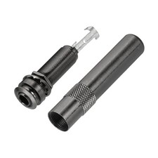 (6.35mm)1/4" Guitar Jacks Stereo Barrel Endpin Jack Socket, Gunmetal