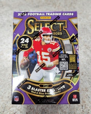 2025 Panini SELECT Football NFL Trading Cards Factory Sealed Blaster Box