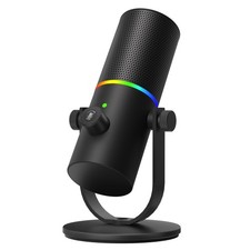 Gaming Microphone, USB Microphone for PC, Plug  Play Condenser Mic with RGB ...