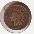 US Rare Old West 1893 Indian Head Penny Coin American Collection Shield Cent USA