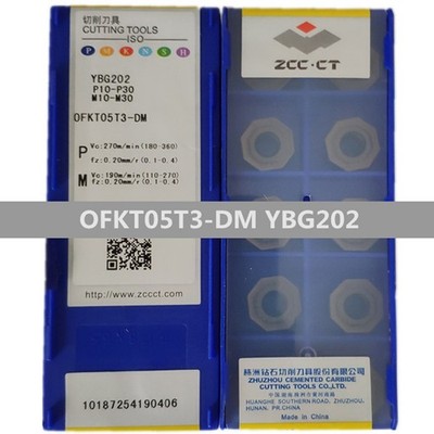 10pcs OFKT05T3-DM YBG202 ZCC.CT Tools CNC blade Carbide Inserts Original