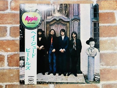 THE BEATLES HEY JUDE JAPAN ORIGINAL APPLE STEREO RED WAX OBI AP