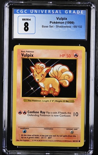 Vulpix (Shadowless) graded CGC 8 for sale on eBay