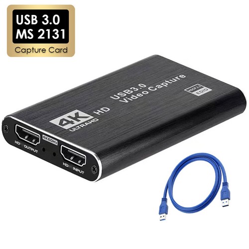 4K USB 3.0 Video Capture Card HDMI-compatible 1080P 60Hz HD Video Recorder Grabb - Afbeelding 11 van 11