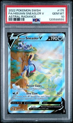 Pokemon Hisuian Sneasler V Astral Radiance Full Alt Art 175/189 PSA 10 Gem Mint