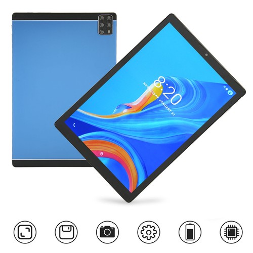 Blue US Plug 10.1 Inch Tablet 6GB RAM 128GB ROM Deca Core 5G WiFi 2 In 1 Tab GS - Picture 12 of 12