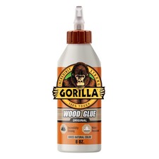 Gorilla Wood Glue; 8 Ounce Bottle; Natural 8 Ounce, Color