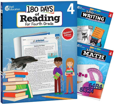 180 Days : Includes Reading 2Nd Edition, Writing, and Math for 4Th Grade Practic