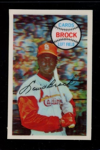Lou Brock #44 1970 Kellogg's card