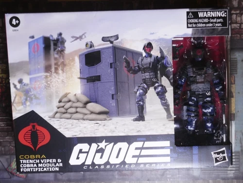 HASBRO GI-JOE CLASSIFIED COBRA TRENCH VIPER & MODULAR FORTIFICATION #151