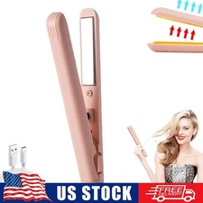 Mini Dual Purpose Curling Iron,Upgrade Small Hair Straightener,Portable 2 in 1