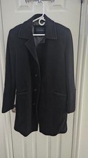Banana Republic Mens Small S Topcoat Coat Peacoat Wool
