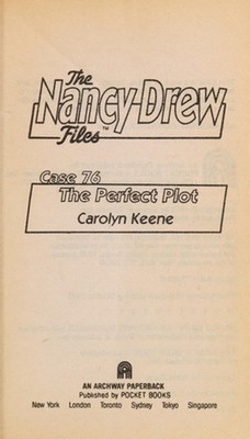 The Perfect Plot Mass Market Paperbound Carolyn Keene