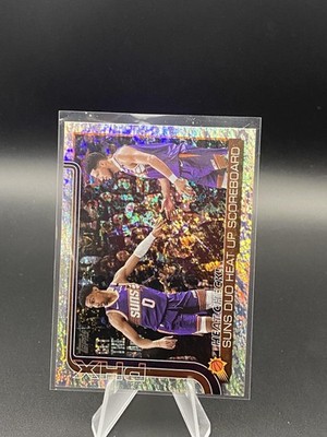 2025-26 Topps #294 Heat Check!: Suns Duo Heat Up Scoreboard Sandglitter
