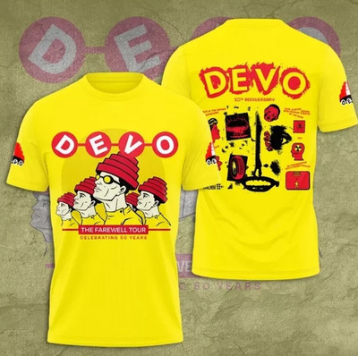 DEVO 50th Anniversary Tour AOP 3D T-shirt All Size S To 5XL BT943
