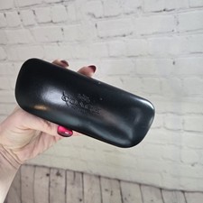 Coach Black Hard Eyeglass Hard Case Felt Lining for Glasses Sunglasses