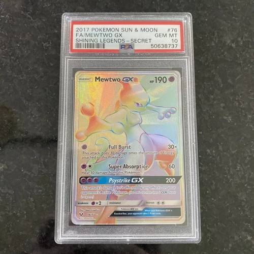 Mewtwo GX (Secret) 76/73 Shining Legends Holo PSA 10