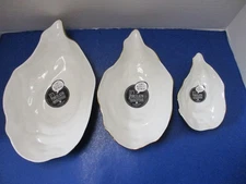 Pampa Bay Moonlight 3 Pc Oyster Bowl Set w/ Gold Titanium Finished Exteriors NEW